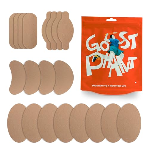 Image of Moleskin for Feet, Moleskin Adhesive Pads, Mole Skin Patch for Blisters, Shoes, Toes, Heel | Blister Prevention Tape Pads Reduce Friction - 4 Sheets (24 Pieces Total)