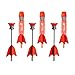 Zing FireTek Arrow Refill Pack - Includes 3 Red FireTek Zonic Whistling Arrows and 3 Red Suction Cup Arrows, Outdoor Play, for Ages 14 and Up