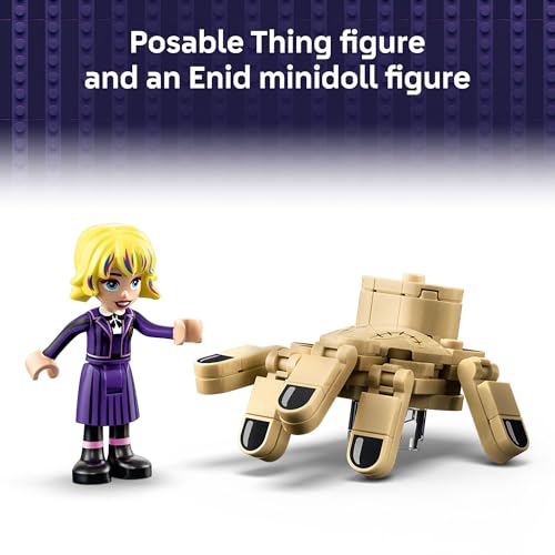 LEGO Wednesday Thing’s Apartment Building Toy - Transforming Trunk Playset W/Poseable Thing & Enid Sinclair Minidoll - Wednesday Merch for Girls & Boys, Ages 10+ - Gift Idea for Birthdays - 76785 - image 5