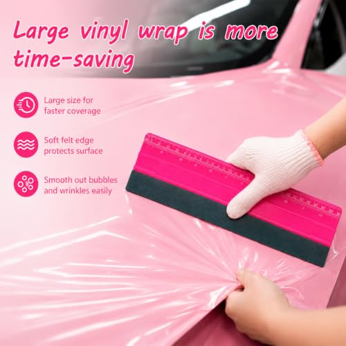 Image of Felt Squeegee, 12 Inch Vinyl Squeegee Tool Window Tint Squeegee