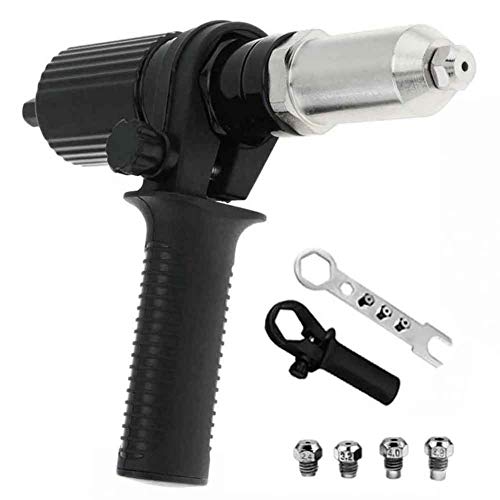 Kit Nietpistolen-Adapter, Elektrische Nietpistolen - Nietaufsatz Für Akkuschrauber Und Bohrmaschinen - Der Griff Ist Ergonomisch Gestaltet - Adapter