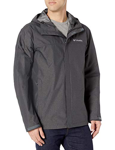 Columbia Men's Diablo Creek Rain Shell, Shark, Small