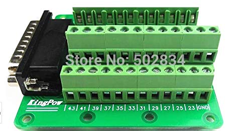 Davitu 5pcs/lot DB44 Male D-SUB DB-44 Adapter 44Pin signals Terminal Breakout Board ROHS 2 row