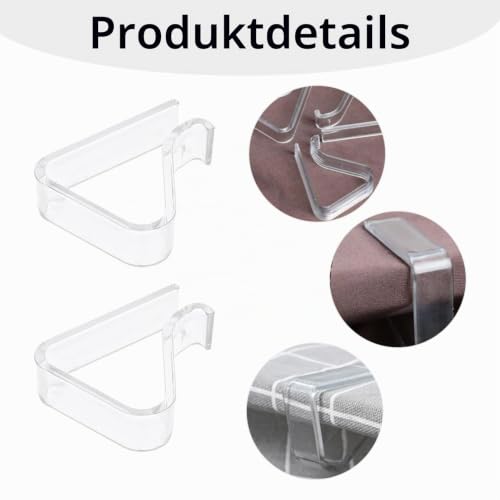 Foto von 8 Stück Tischdeckenklammern,Transparent Tischklammern,Outdoor Tischtuchklammern,Kunststoff Tischdecken Klammern,Geeignet für Picknicks,Partys,Hochzeiten,Abendessen zum Befestigen von Tischdecken.