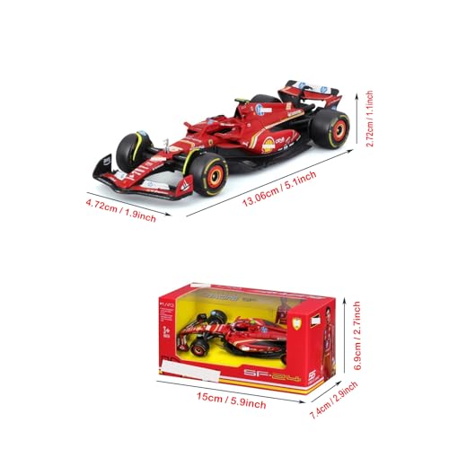 Modelo de Coche de Carreras F1 SF24#55 Escala 1:43 miniatura 5