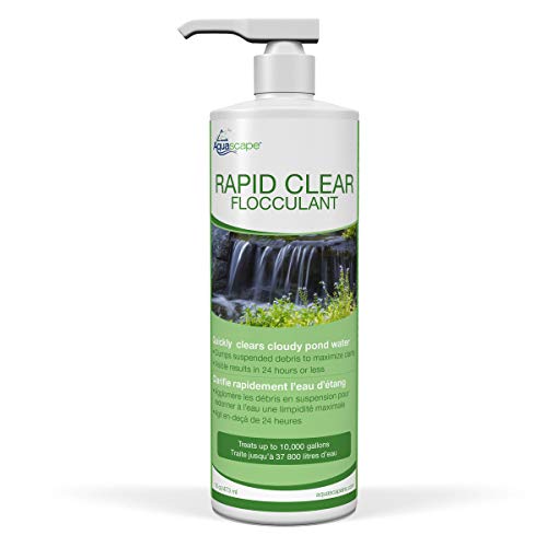 Aquascape Rapid Clear Flocculant Water Treatment Clears Cloudy Pond Water, 16 oz Bottle | 96049