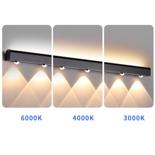 Applique murale extérieure LED 100cm aluminium noir IP65 rectangle