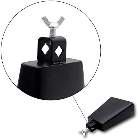 Miniatura 5 de Campana de vaca, campana de vaca de metal de 6 pulgadas con palo para instrumentos musicales de percusión, suministros de percusión