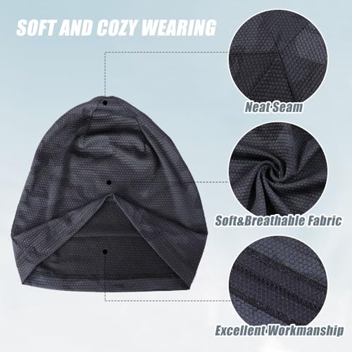 Image of WTACTFUL 1Pack / 2 Pack Cooling Skull Caps for Men Women - Lightweight Breathable 3D Mesh Running Caps for Cycling & Summer