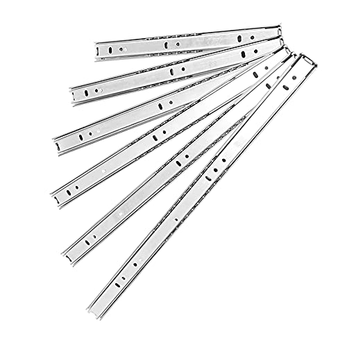 1 Pairs Drawer Slides, Metal Drawer Slides Ball Bearing Drawer Runners/Slides Suitable for Drawers, Furniture, Document Cabinets Wooden Drawers-20 inches