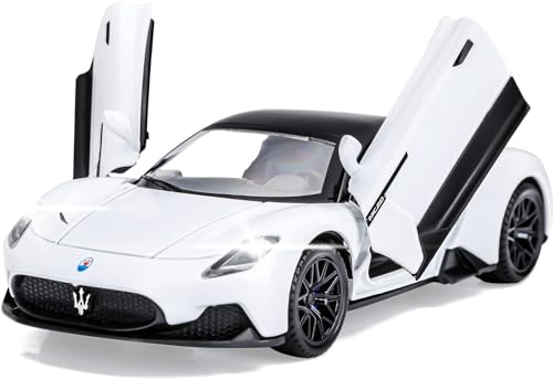 Image of MC20 Model Diecast Metal Toy Car With Light and Sound - Pull Back Vehicle Gifts for 3-12 Year Old Boys Girls - Blue