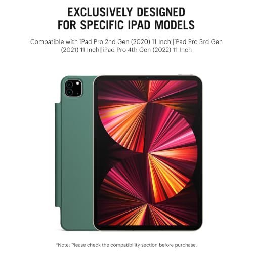 Image of DailyObjects Pleat Y-Fold Magnetic Case for iPad Pro 11-Inch (4th Gen, 2022 / 3rd Gen, 2021 / 2nd Gen, 2020) - Sage Green