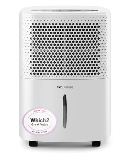 Pro Breeze® 12L/Day Dehumidifier with Automatic Humidity Sensor &...