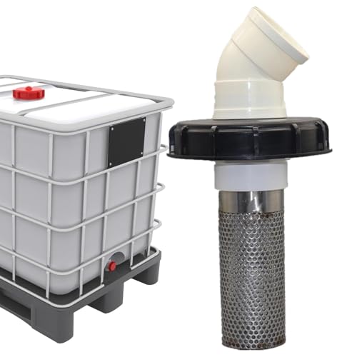 Filtre de filtre d'entrée de tuyau, filtre à eau de tonneau de pluie | Couvercle de filtre en maille pour réservoir d'eau d'un gallon | Filtre à maille pour réservoir de gallon inoxydabi