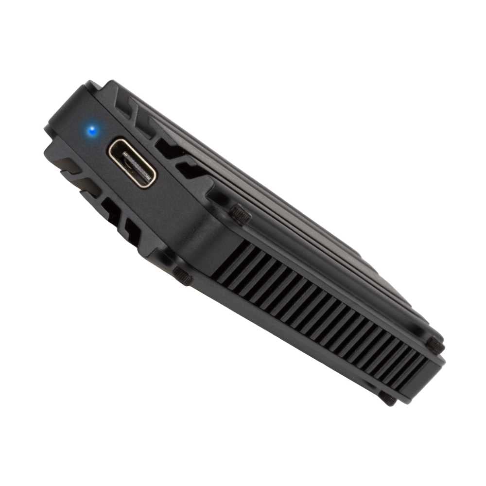 SilverStone Technology SST-MS12-20 Gbps SuperSpeed + USB 3.2 typ C do NVMe M.2 SSD obudowa, czarna
