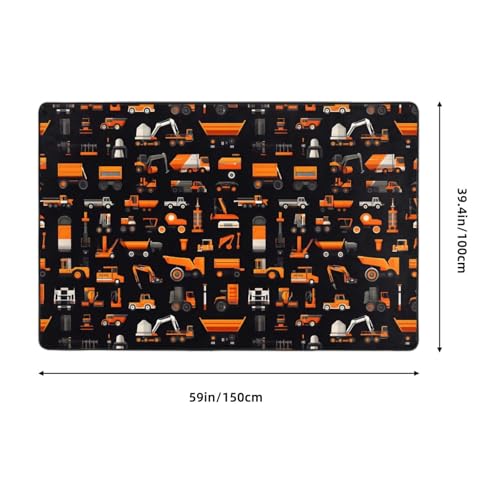 Tapis doux moderne motifs imprimés finitions haut de gamme 152 cm - 3