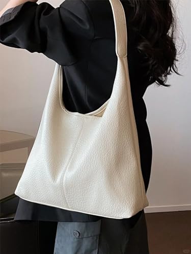 Image of Women's Tote Satchel Shoulder Top Handle Hobo Bag Set White