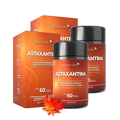 Astaxantina - 2 unidades de 60 Cápsulas - Puravida