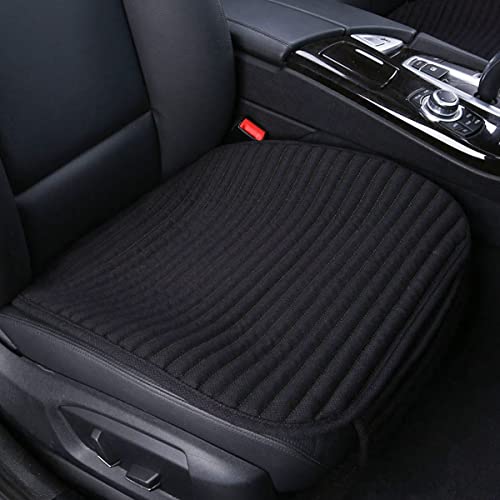 Image of Suninbox Black Car Seat Covers,Buckwheat Hulls Car Seat Cushion,Truck Seat Covers,Compatible Sedan SUV Van MPV,Car Seat Pads,Bottom Seat Covers for Cars[Black Front Seat]