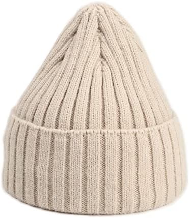 NJHGJ Knitted Winter Hat Thick Knit Hat 