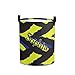 Personalized Chevron Blue Yellow Waterproof Laundry Basket Handles Collapsible Hamper Storage Basket for Office Bathroom