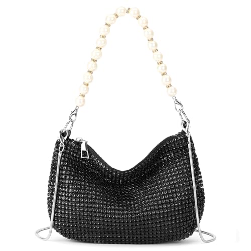 Image of RNIEGA Clutch Purses for Women Bride Rhinestone Evening Bag for Wedding Party Prom Cocktail Engagement