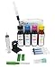 Produktbild refill24 Nachfüllset: Nachfülltinte 400 ml kompatibel für Druckerpatronen Canon PG-510 PG-512 CL-511 CL-513 Schwarz und Farbe + Zubehör + Anleitung, Refillset mit Druckertinte für Pixma MP MX