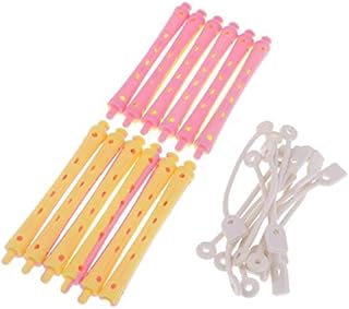 CALANDIS™ 2x12pcs Hair Curler Clamps Hairdreser Perm Rods Hair Styling DIY 9 x 1.1 cm | Hair Care & Styling-picture-44
