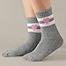 COTTON DAY Kids Girls Valentine's Day Socks with Hearts Stripes Size S (6) 4-6 Years