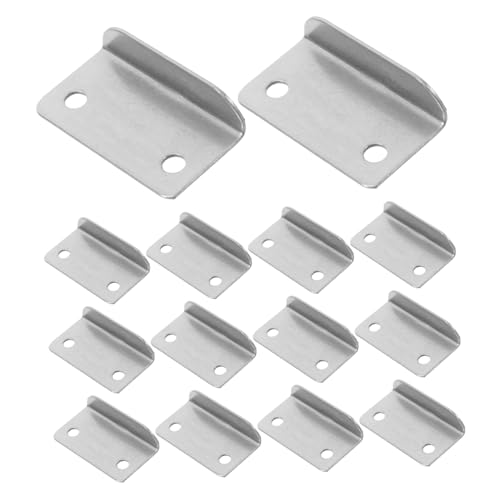 MAGICLULU 20pièces Gâche De Serrure Armoire Et Plaque De Verrouillage à Angle Droit Pour Tiroir Et Bord De Porte De Placard Accessoire De Sécurité Pour Maison Et Bureau