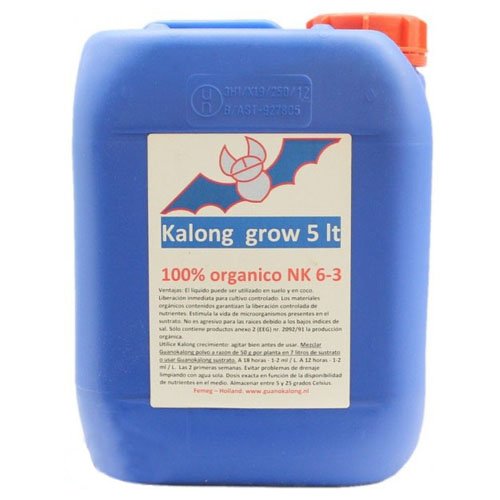 Guanokalong Abono de crecimiento/Guano de Murciélago líquido Kalong Grow (5L)