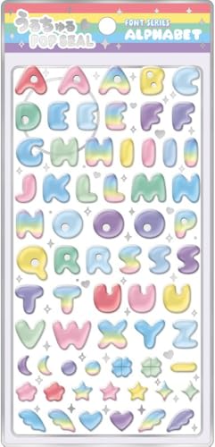 クラックス CRUX うるちゅる ポップシール アルファベット カラフル ぷっくり 立体 スマホデコ 推し活 133358のサムネイル