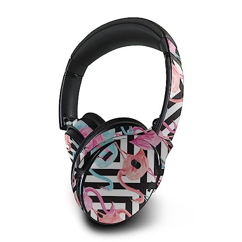 Image of MightySkins Skin Compatible with Bose QuietComfort 45 Headphones - Pop Flamingo | Protective, Durable, and Unique Vinyl Decal wrap Cover | Easy to Apply, Remove, and Change Styles | Made in The USA