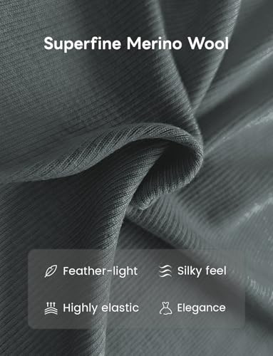 Women's 100% Merino Wool Sweater Women Cardigan, Lightweight Button Down V Neck Long Sleeve All Season Travel3