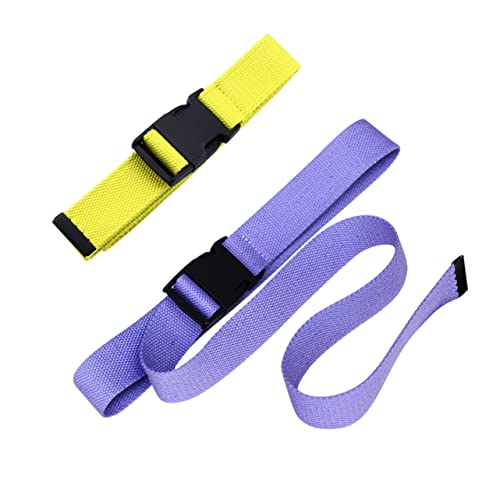 NOLITOY 2pcs Plastic Buckle Canvas Belts Comfortable Breathable Stylish for Both Men Women Random