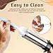 Tiaforza Stainless Steel Cookies Press Set, Churro Maker Machine, Cookie Press Gun Kit with 13 Cookie Discs, 8 Piping Tips and 2 Clean Brushes for DIY Biscuit/Cake Maker and Decorating Baking Supplies