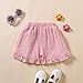 Toddler Baby Girl Ruffle Shorts Gingham Plaid Elastic Waist Seersucker Shorts Pants Bottoms Casual Summer Outfit (Pink, 2-3 Years)
