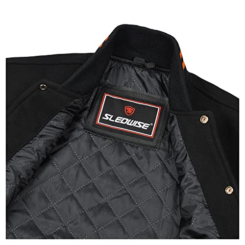 Image of Varsity Jacket Baseball Letterman Jacket- Wool and Leather Premium Quality Unisex Basketball Jacket