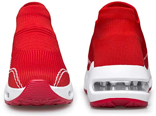 Image of DOUSSPRT Womens Walking Shoes Slip on Sock Air Cushion Sneakers | Non Slip Comfortable Fashion Casual Platform Breathable Lady Nurse Work Tenis Standing