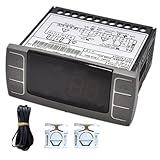 Dixell XR06CX-5R0C1 230V/50-60Hz Controlador de termostato de temperatura digital Ventilador de descongelación para unidades de refrigeración de temperatura media baja (con 2 sensores de sonda NTC)
