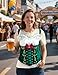 Funny World Women's Bavarian Oktoberfest Costume T-Shirts, 4X-Large, Green
