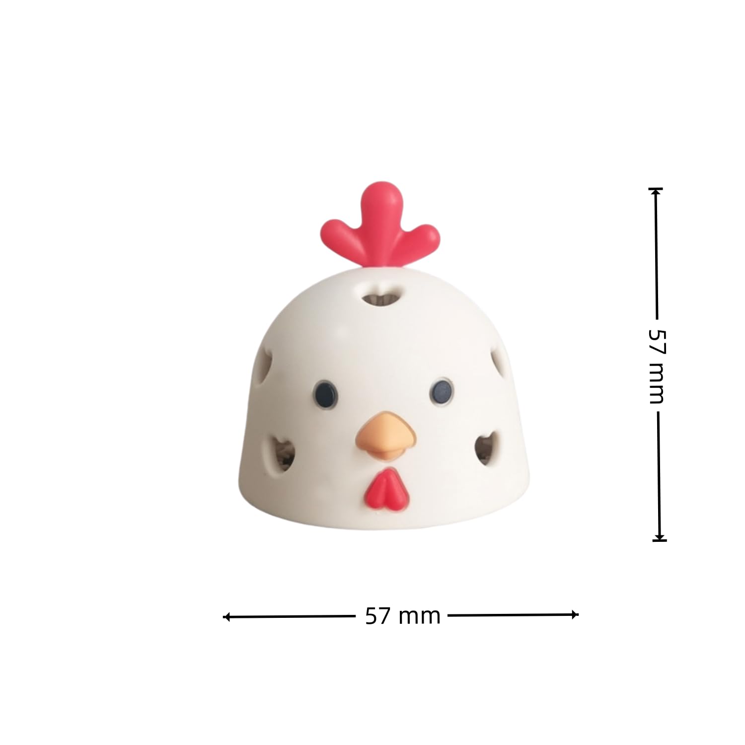 Cepillo de silicona para huevos, limpiador suave para huevos de pollo, pato y codorniz, práctica herramienta higiénica para cocina, hogar y granja (crema, juego de 8)
