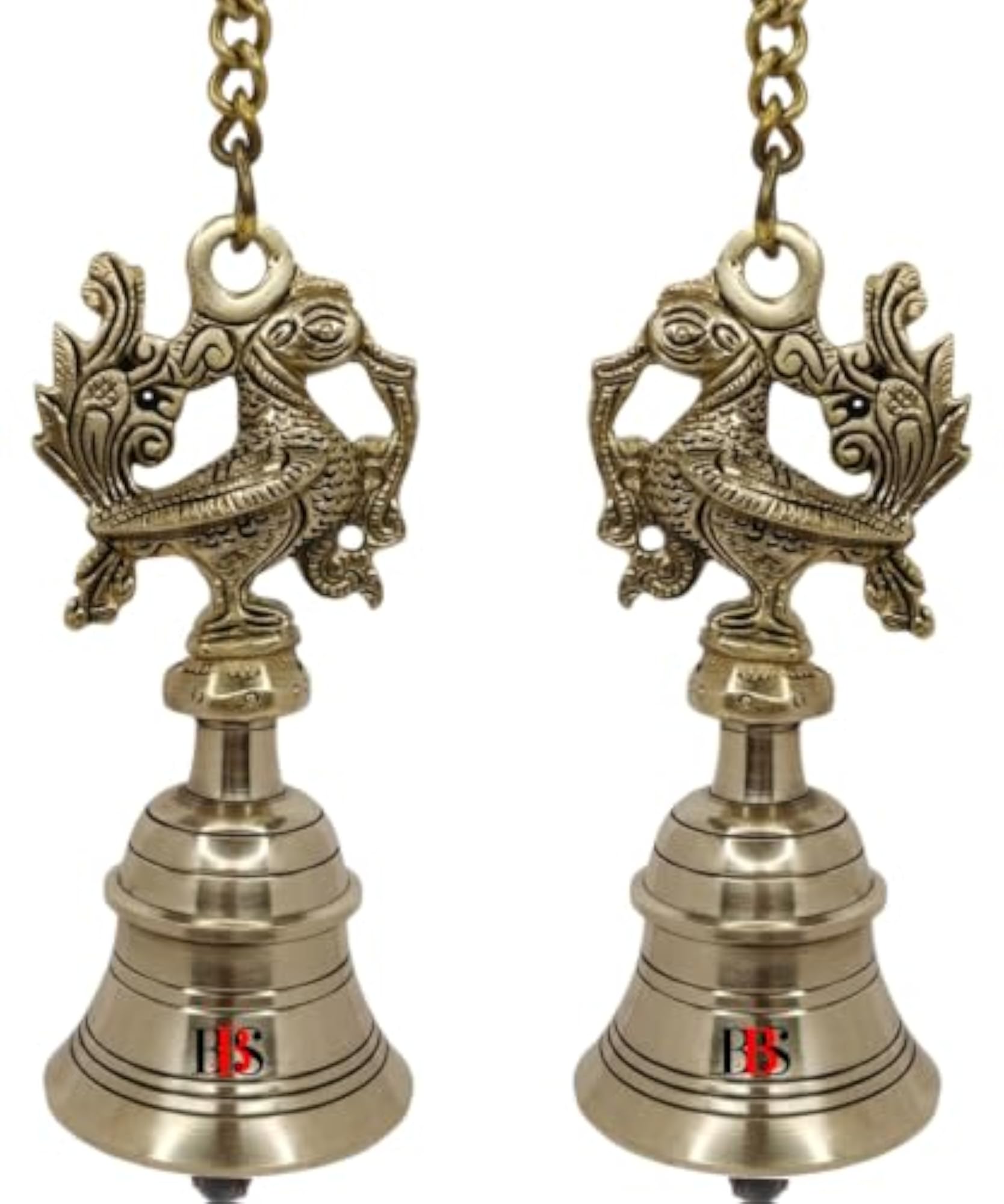 Hanging Bell Set with Chain, Decorative Home Accent