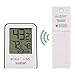 La Crosse Technology Wireless Indoor/Outdoor Temperature Monitor with Hi/Low Records, Humidity, 12/24 Hour Time - 330 Foot Transmission Range