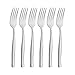 icxox Tenedores de Mesa Set de 6 Piezas, 20,7cm, Acero INOX 18/10 (Plateado)