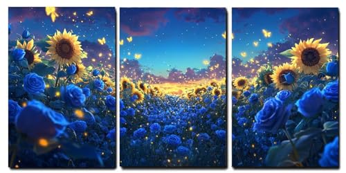 Tableaux sur Toile Giclée Fleur Rose Idée Cadeau Crémaillère Prêt à Accrocher