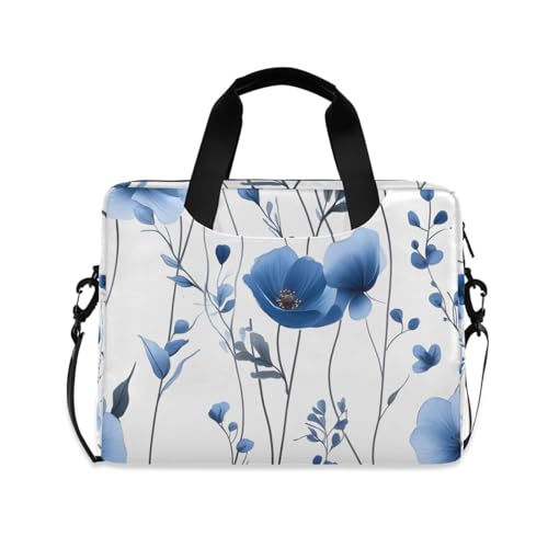 Bolso maletín con estampado azul para laptop 13-15.6 pulg miniatura 1