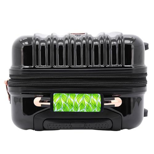Image of Neoprene Luggage Handle Wrap Fluorescent Colors Luggage Identifiers /Tags /Marker, Leaf, 5.50 inch X 4.40 inch (Unfold) 4.40 inch X 1.18 inch (Roll)