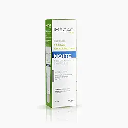 Imecap Face Noite 35g - Creme Antirrugas Clareador com Ácido Hialurônico + Q10