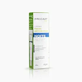 Imecap Face Noite 35g - Creme Antirrugas Clareador com Ácido Hialurônico + Q10